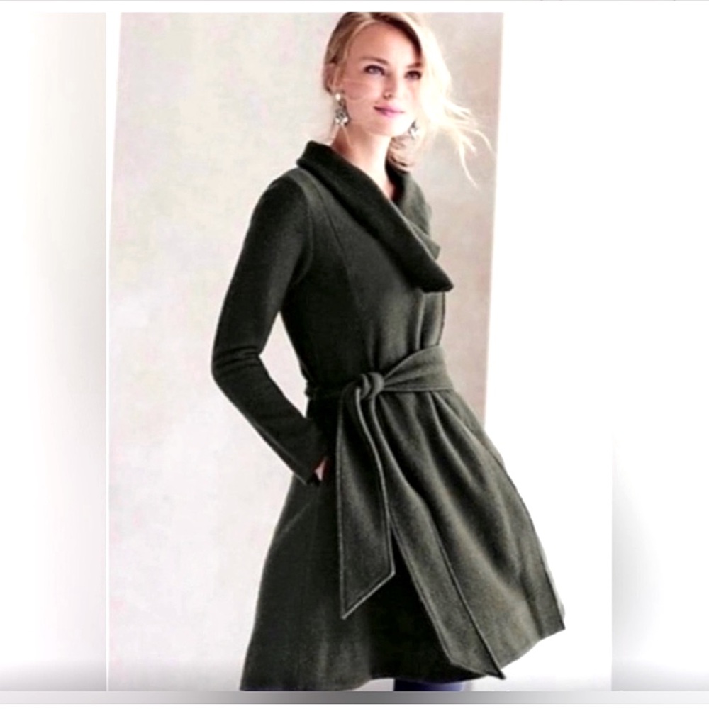 Anthropologie Sparrow belted sweater coat, M